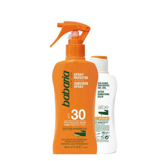 98232 SPRAY PROTECTOR F30 ALOE 200 ML + AFTERSUN BABARIA