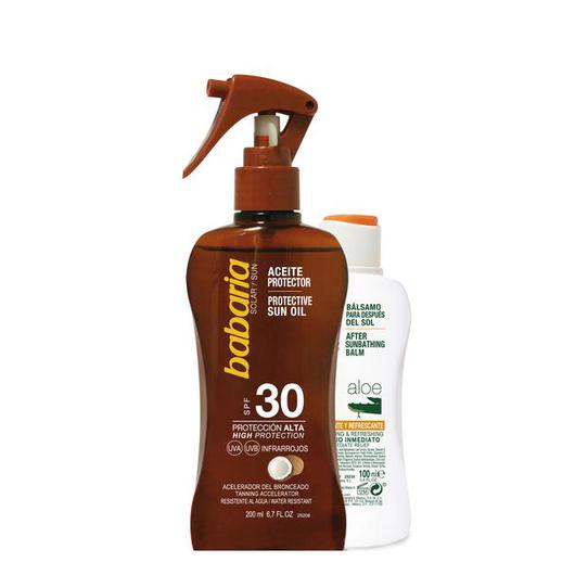 98227 SPRAY ACEITE F30 COCO 200 ML + AFTERSUN BABARIA