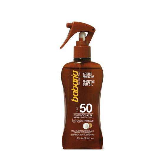 31942 BABARIA ACEITE SOLAR F50 PISTOLA COCO 200 ML