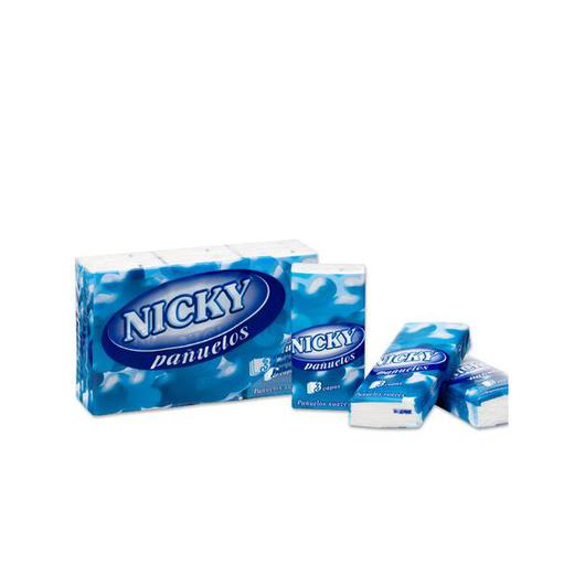 PAÑUELO NICKY 6U PERFUMADO 3 CAPAS 96005