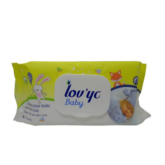 TOALLITA INFANTIL LOVYC 72 U. ALOE VERA