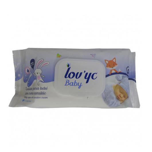 TOALLITA INFANTIL LOVYC 72 U. CREMA SENSIBLE