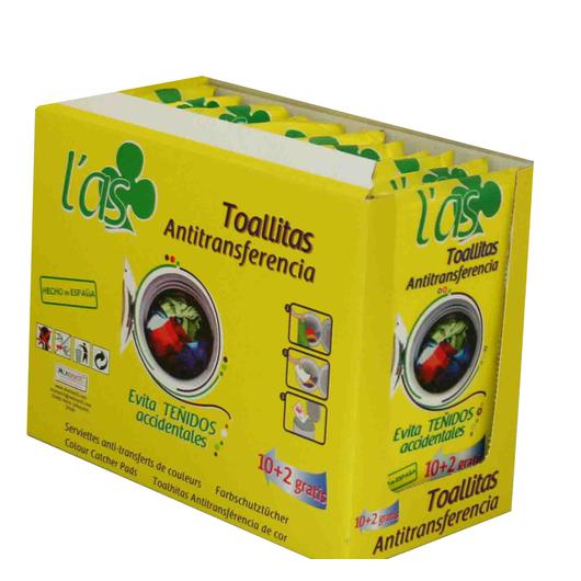 TOALLITAS ANTI TRANSFERENCIA 10+2 L`AS 674335