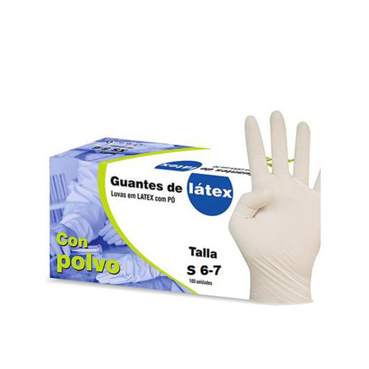 GUANTE LATEX 100U 6/7 PEQUEÑO