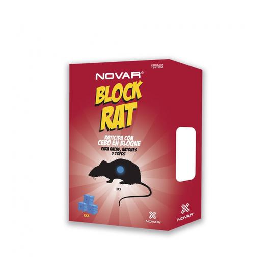 RATICIDA BLOQUE BLOCK BRODIFACOUM 300GR NOVAR