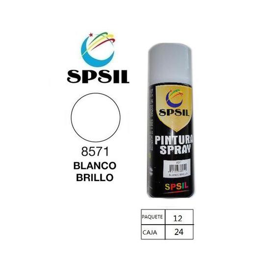 PINTURA SPRAY 400 ML SPSIL BLANCO BRILLO 8571