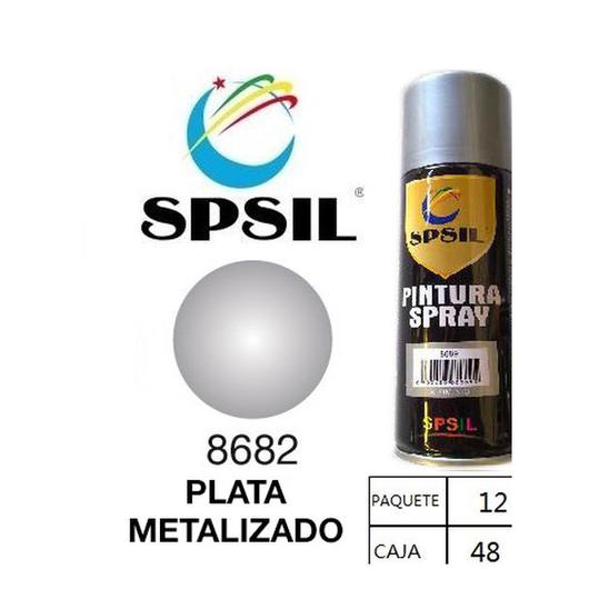 PINTURA SPRAY 200 ML SPSIL PLATA METALIZADO 8682