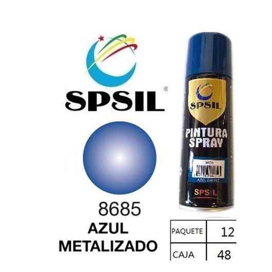 PINTURA SPRAY 200 ML SPSIL AZUL METALIZADO 8685