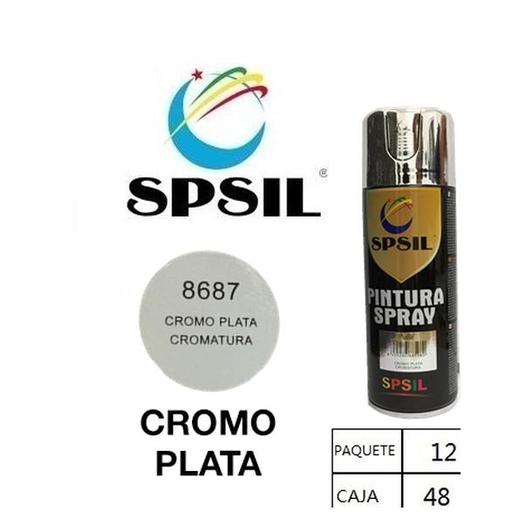 PINTURA SPRAY 200 ML SPSIL CROMO PLATA 8687