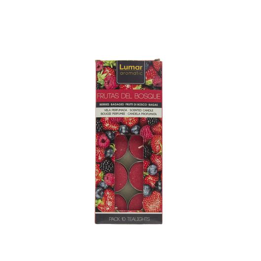 ESTUCHE 10 TEALIGHTS PERF. FRUTAS DEL BOSQUE 420010