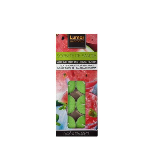 ESTUCHE 10 TEALIGHTS PERF. SORBETE DE SANDIA 425810