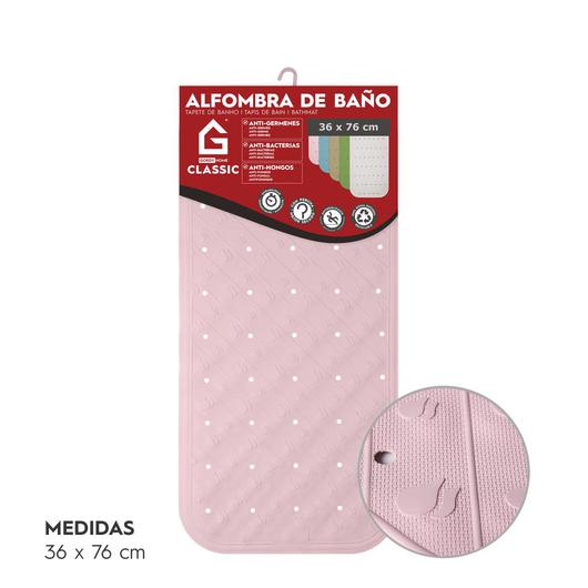 ALFOMBRA BAÑO 36X76CM GH ROSA 010800003