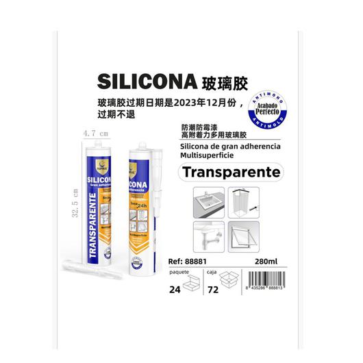 SILICONA UNIVERSAL TRANSPARENTE 280 ML SPSIL 88881