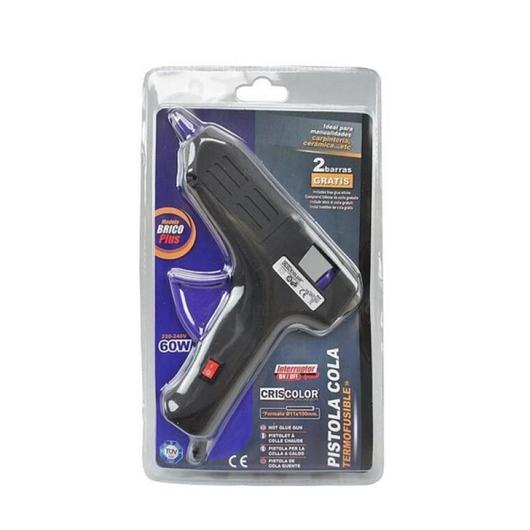 PISTOLA SILICONA CALIENTE BRICO PLUS C/INTERRUPTOR 60W 40776