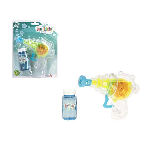 PISTOLA POMPAS CON LUZ COLOR BUBBLES 45815