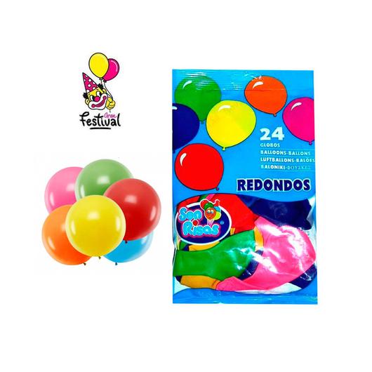 GLOBOS BOLSA 24 UDS. 24CM 110