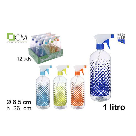 BOTELLA PULVERIZADOR DECOR CUADROS 1 LT 109242