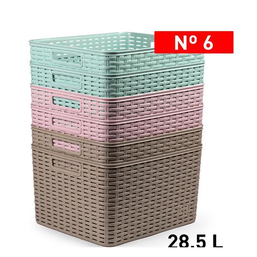 CESTA MIMBRE 34x40 28,5 LT RATTAN SURTIDO VRM 12360.1A
