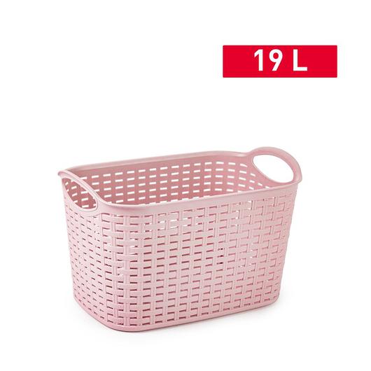 CESTA RATTAN Nº9 19L 39x29CM ROSA PALO 14804.A6