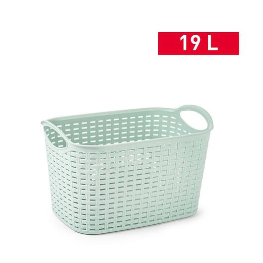 CESTA RATTAN Nº9 19L 39x29CM VERDE 14804.T2