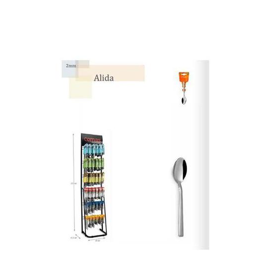 CUCHARA CAFE ALIDA 18% 6U CORB  2513