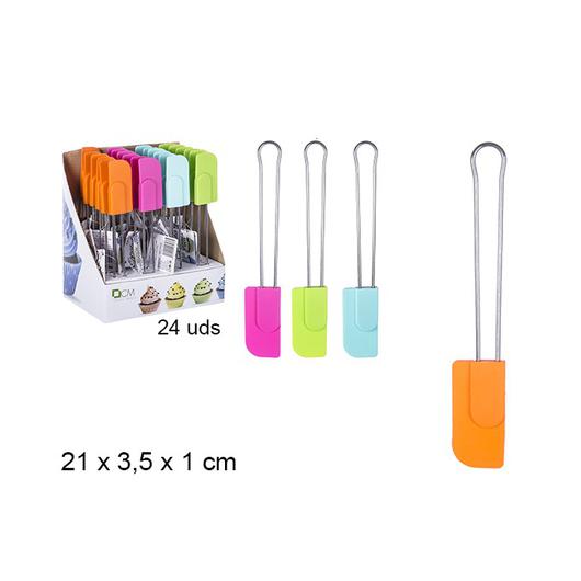ESPATULA COCINA SILICONA MANGO METAL 21CM 107436