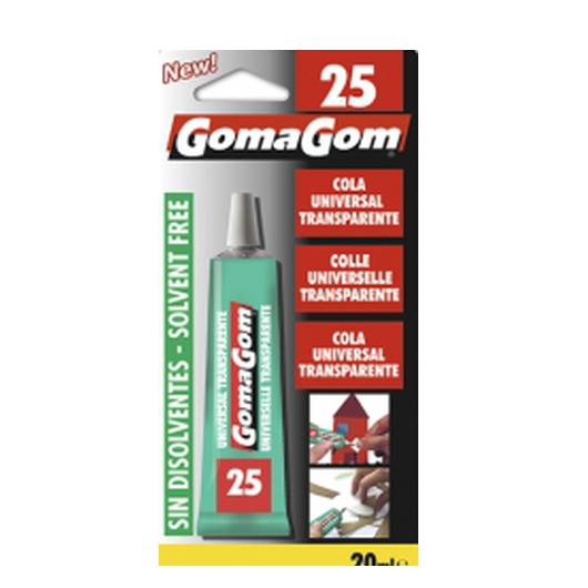 GOMAGOM Nº25 COLA UNIVERSAL TRANSPARENTE S/DISOLVENTE 20ML 15025