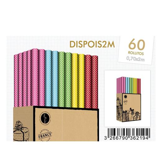 PAPEL REGALO DECOR LUNARES 4031  DISPOIS2M