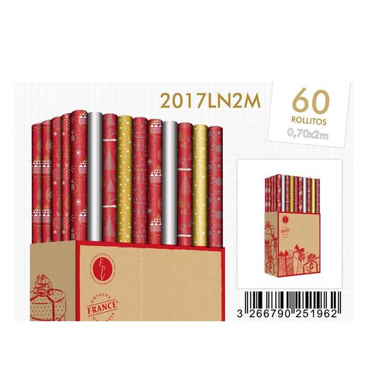 PAPEL REGALO DECOR LUXE NADAL 4021   L2M