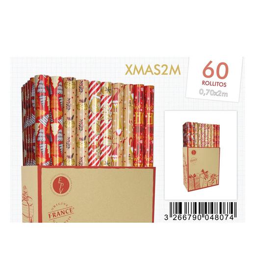 PAPEL REGALO DECOR X-MAS NAVIDAD 4015   XMAS2M