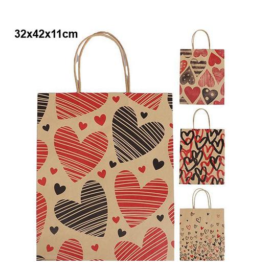 BOLSA REGALO CORAZON 32x42x11cm A1210
