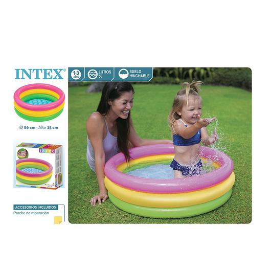 PISCINA 3 AROS BEBE SUNSET 86x25CM 68L 58924