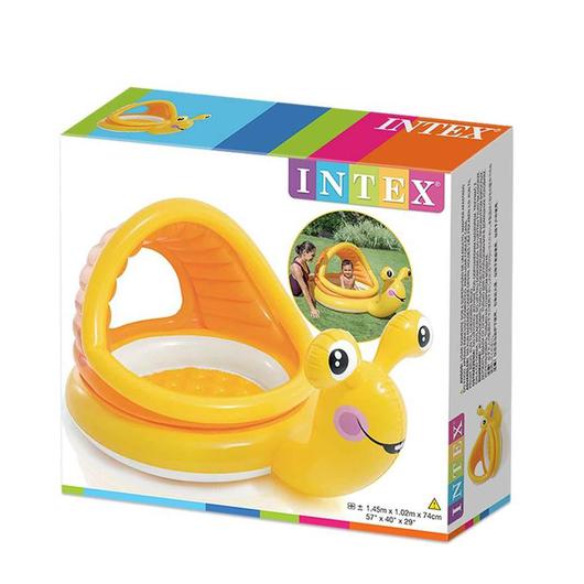 PISCINA BEBE CARACOL CON SOMBRILLA