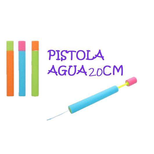 PISTOLA AGUA CORCHO 20CM/40MM SURTIDO COLORES