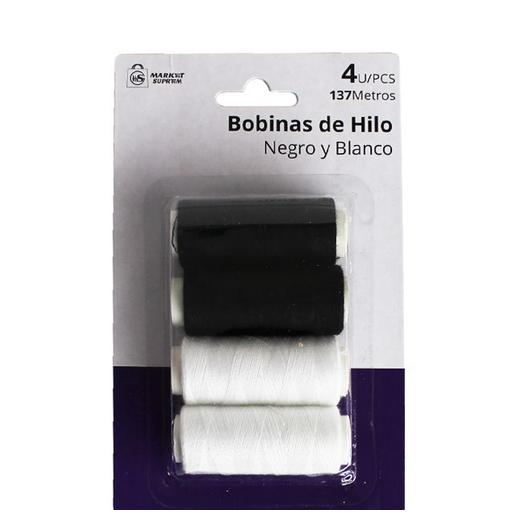 BOBINAS HILO BLANCO Y NEGRO 4U  25770