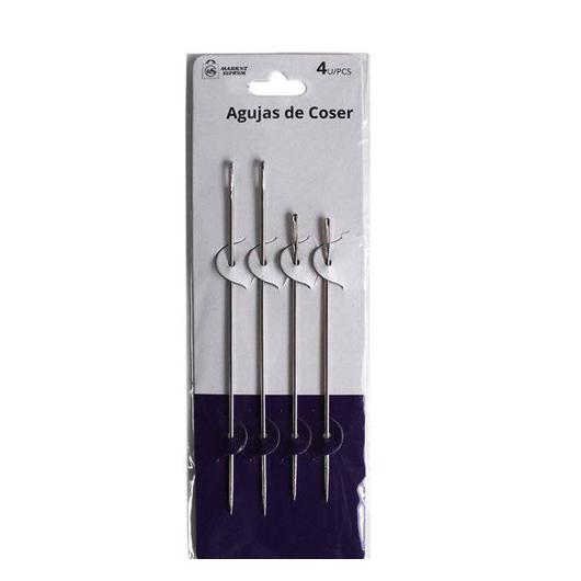 AGUJAS GRANDE DE COSER 4 UDS. 12,5CM - 10CM A5174