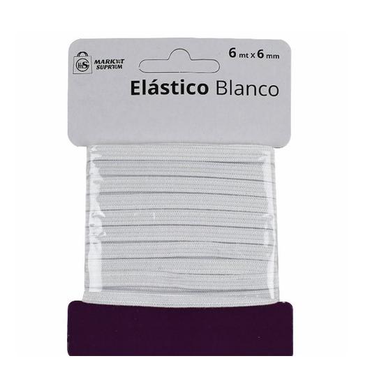 ELASTICO BLANCO 6MX6MM 25816