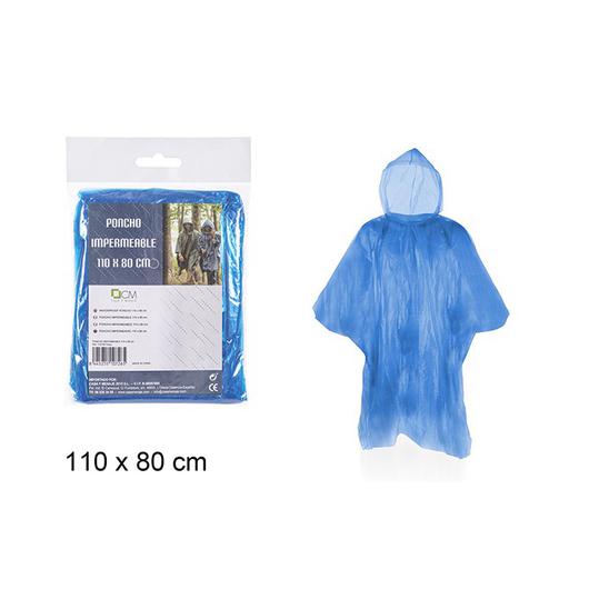 PONCHO IMPERMEABLE 110X80 CM 110726